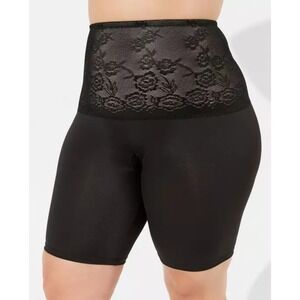 Torrid Curve Shapewear Shorts Black Smoothing Mid Thigh Size 6 Plus 30 32